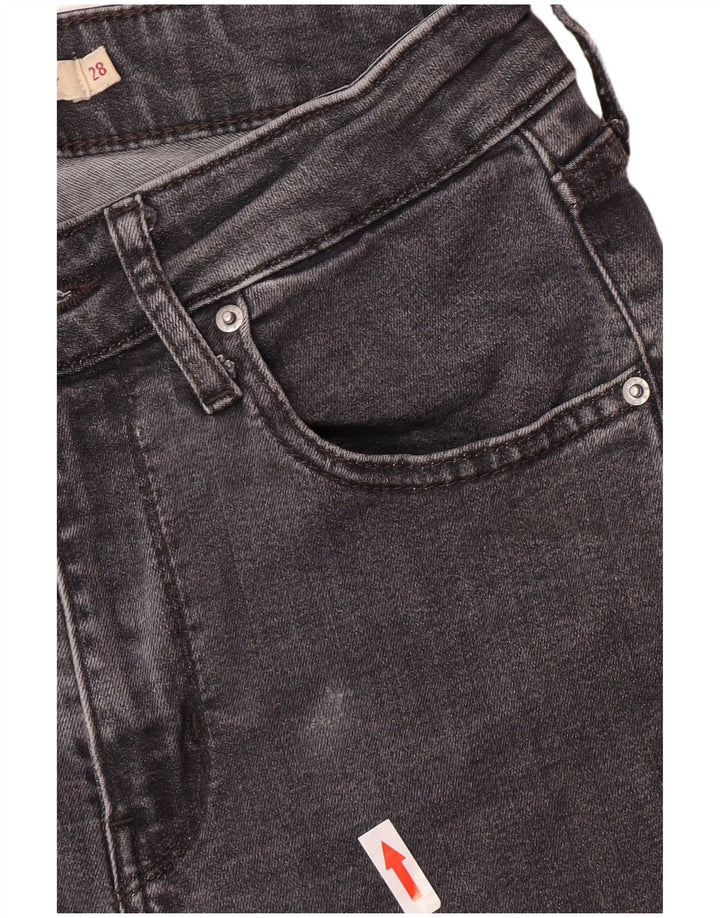 Calça Jeans Levis Feminina 721 Skinny W28 L28 Cinza Lyocell