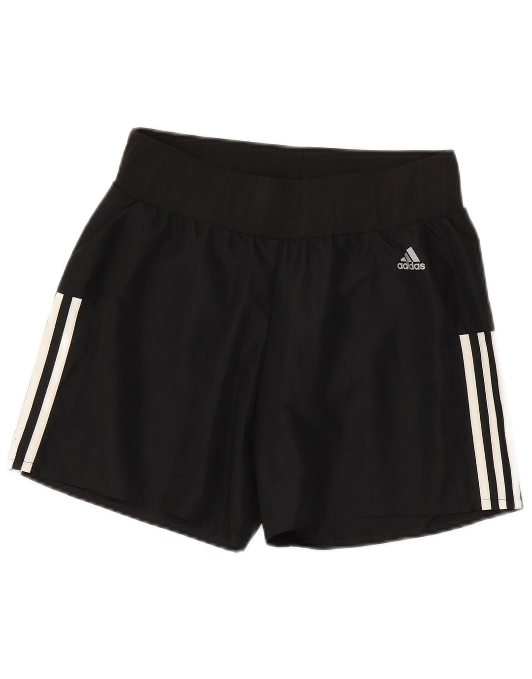 Shorts esportivos femininos Adidas UK 10 pequeno poliéster preto