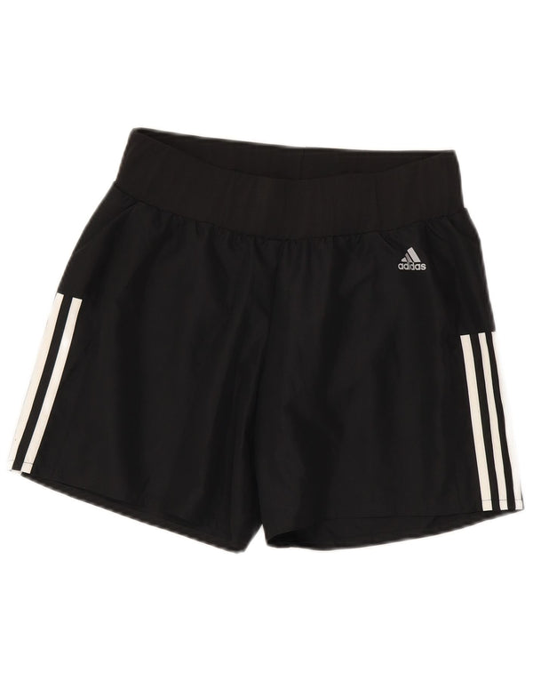 Shorts esportivos femininos Adidas UK 10 pequeno poliéster preto