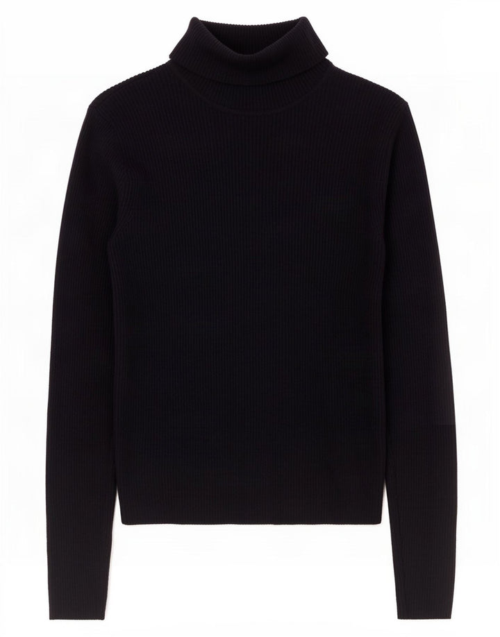 Suéter feminino Marks & Spencer com gola redonda Reino Unido 12 médio azul marinho