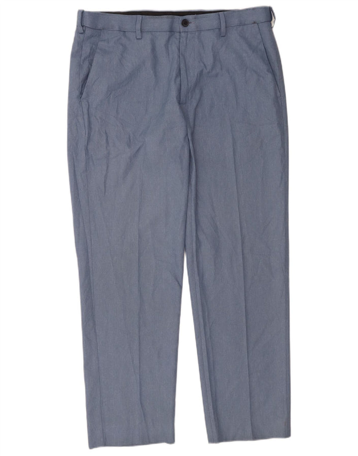 Calça Chino Masculina Marks & Spencer Regular Fit W34 L29 Azul Poliéster