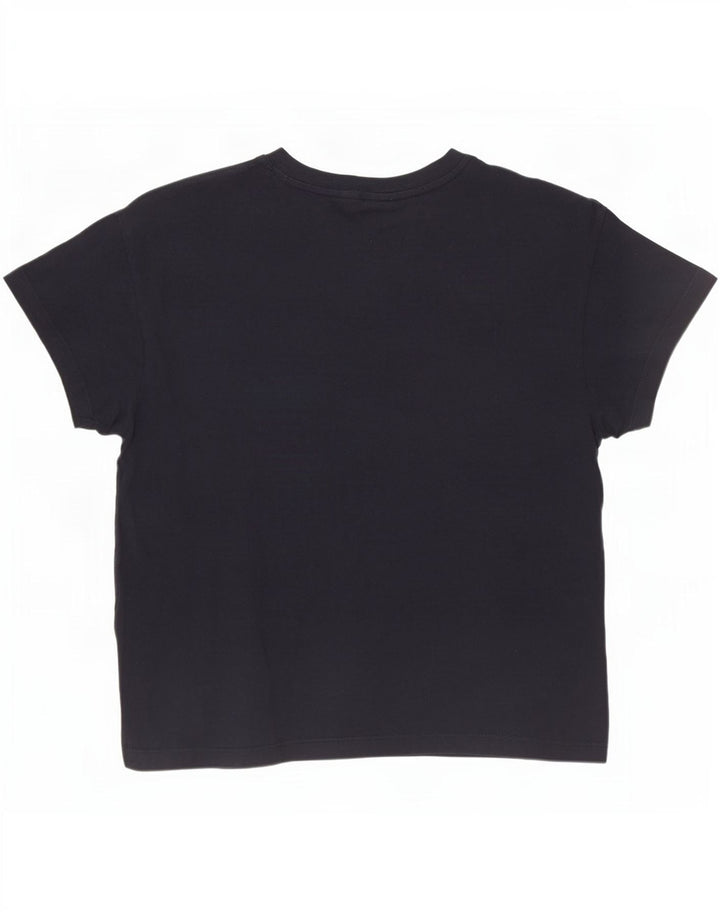 Camiseta feminina estampada Champion UK 12 médio azul marinho