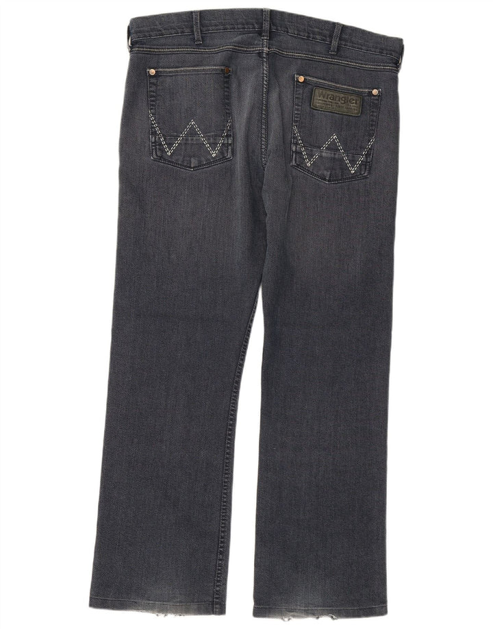 WRANGLER Masculino Ace Straight Jeans W36 L30 Azul Marinho Algodão