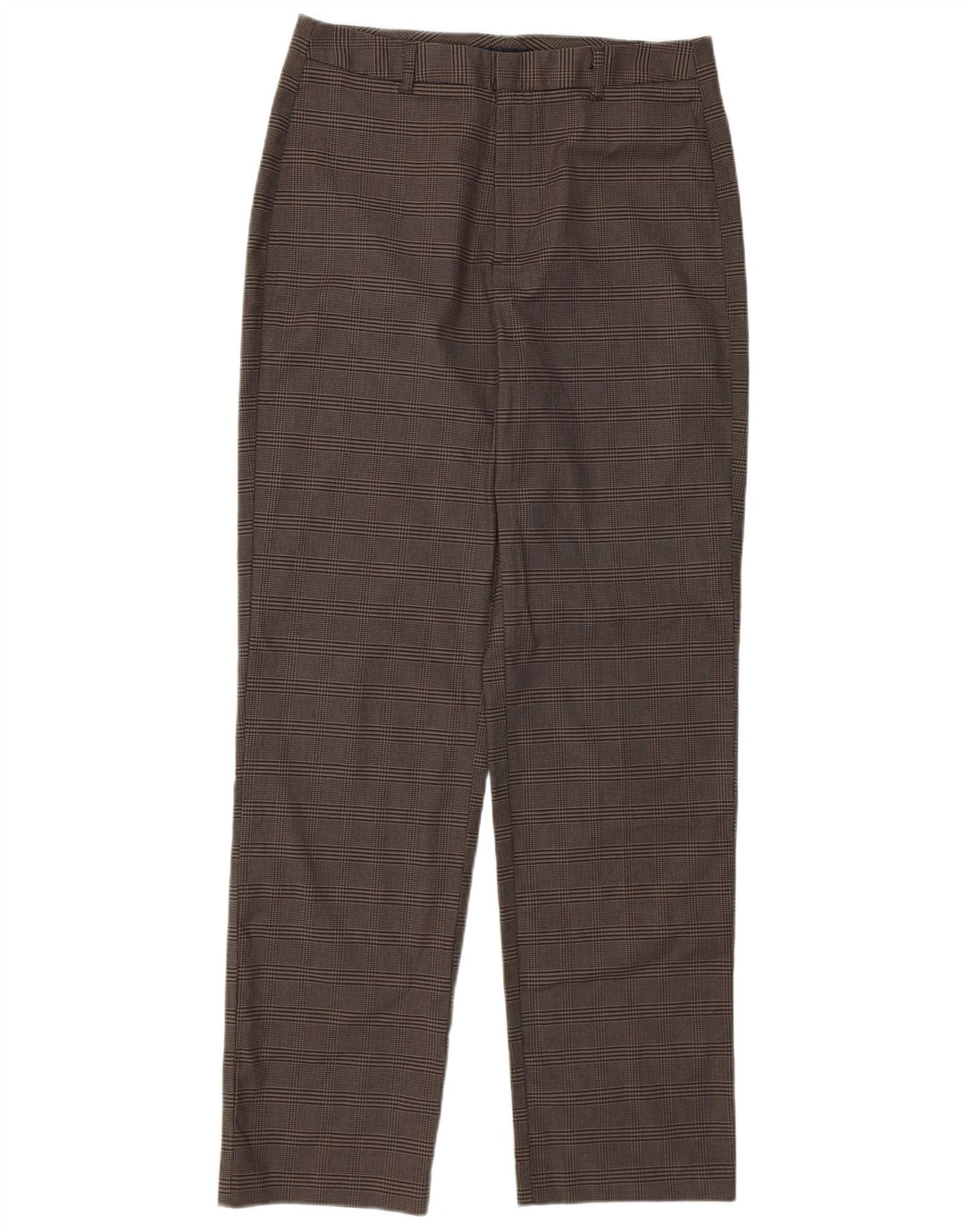 Calça feminina Dockers reta casual W28 L30 marrom houndstooth