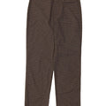 Calça feminina Dockers reta casual W28 L30 marrom houndstooth