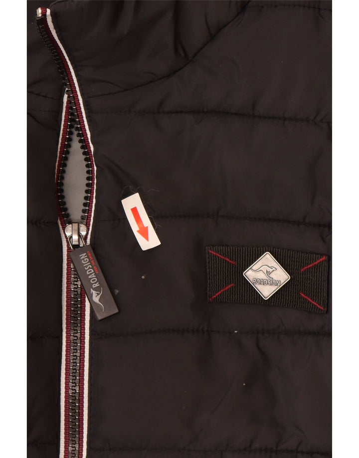 Roadsign Mens Colete Acolchoado UK 42 XL Poliéster Preto