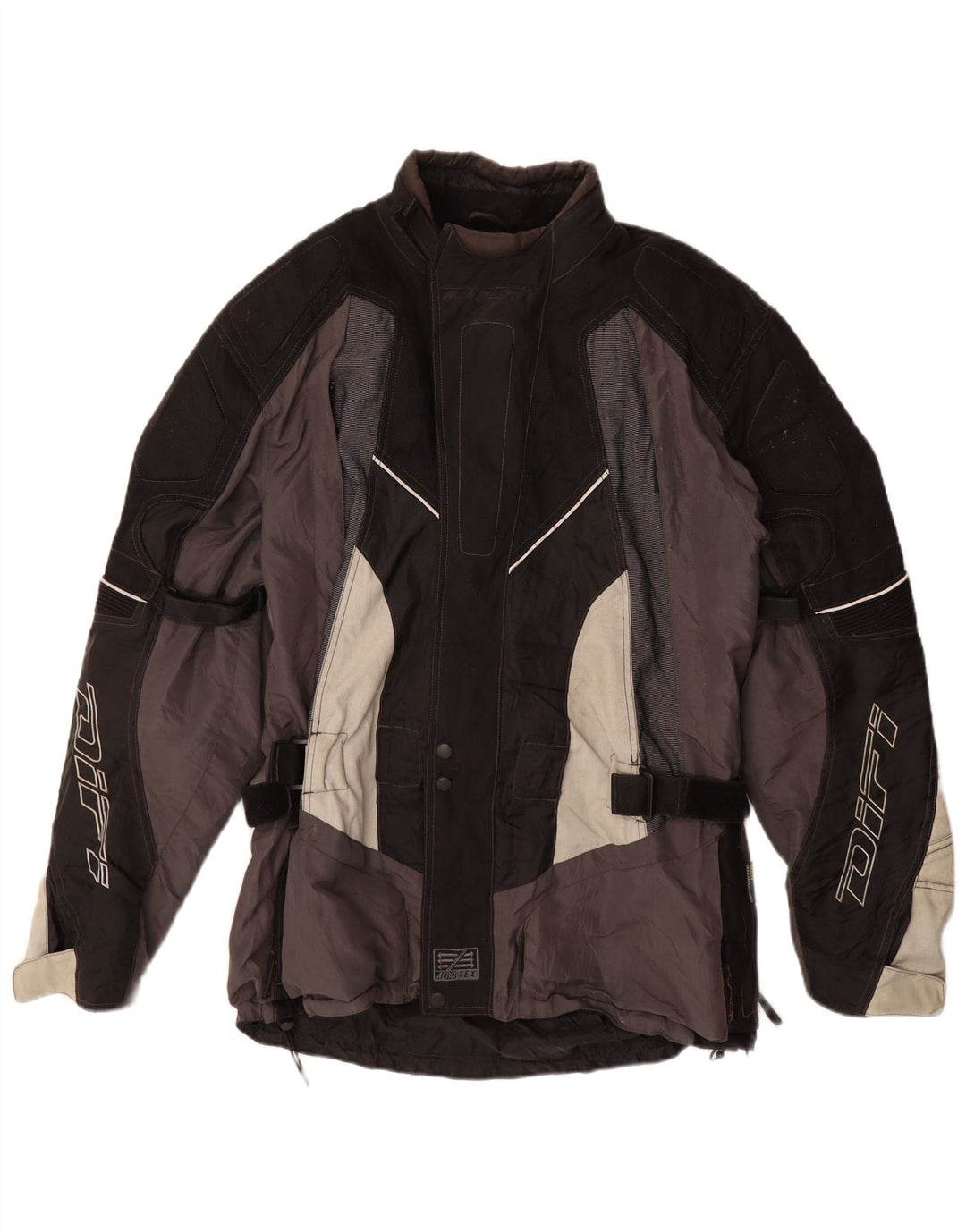 Jaqueta masculina Difi Graphic Racer UK 44 2XL preta colorblock poliamida