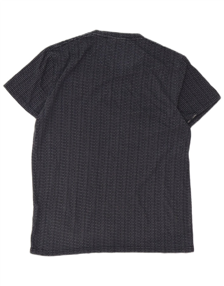 Camiseta masculina Hollister Top pequeno algodão azul marinho