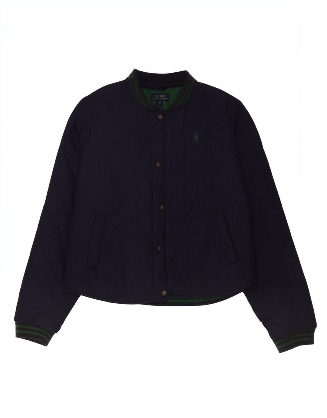 Polo Ralph Lauren Meninos Jaqueta Acolchoada 15-16 Anos XL Azul Marinho Poliéster