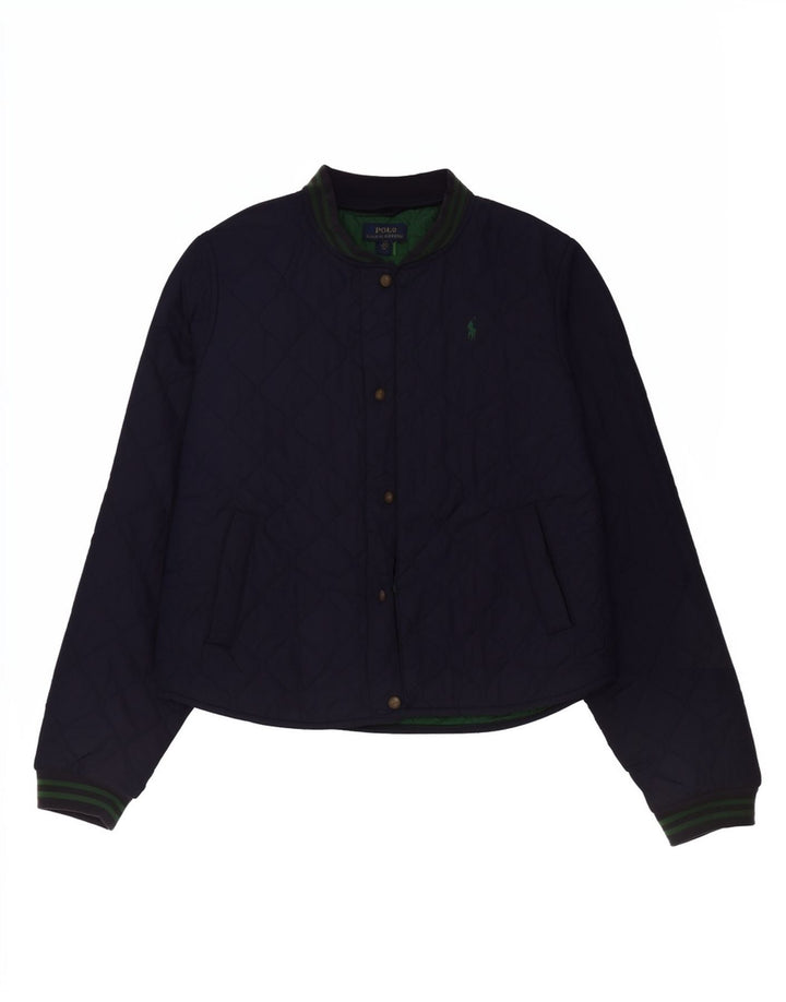 Polo Ralph Lauren Meninos Jaqueta Acolchoada 15-16 Anos XL Azul Marinho Poliéster