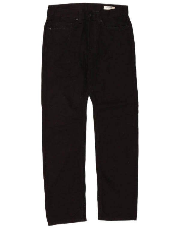 Jeans Marks & Spencer masculino regular fit reto W32 L31 algodão preto