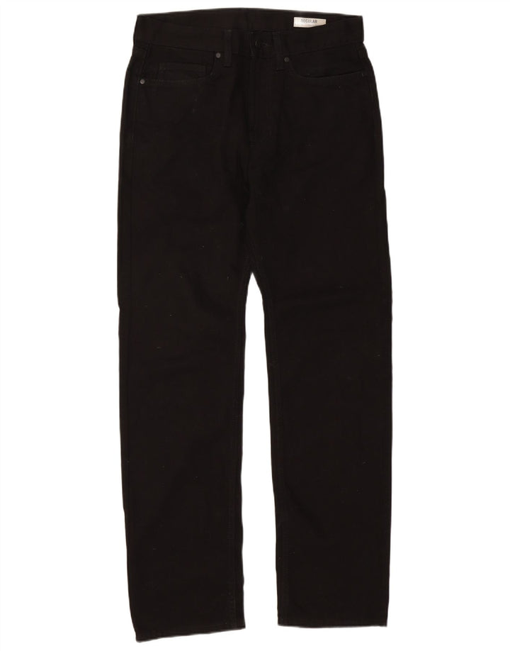 Jeans Marks & Spencer masculino regular fit reto W32 L31 algodão preto