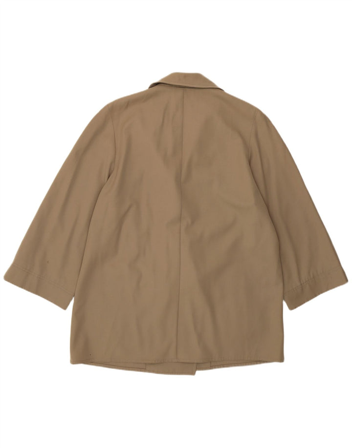 Valentino Womens Miss V Oversized Blazer Jacket IT 40 Pequeno Bege