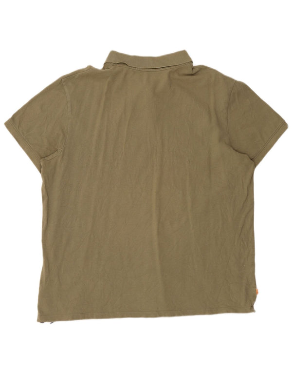 Camisa polo masculina slim fit TIMBERLAND 3XL algodão cáqui