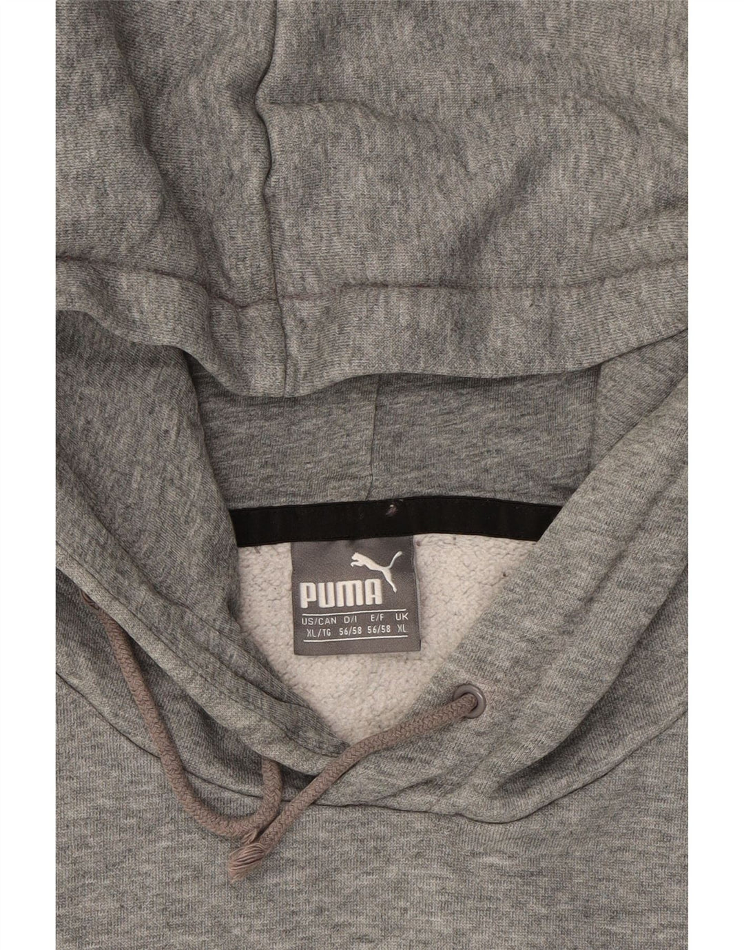 PUMA Mens Graphic Hoodie Jumper XL Algodão Cinza