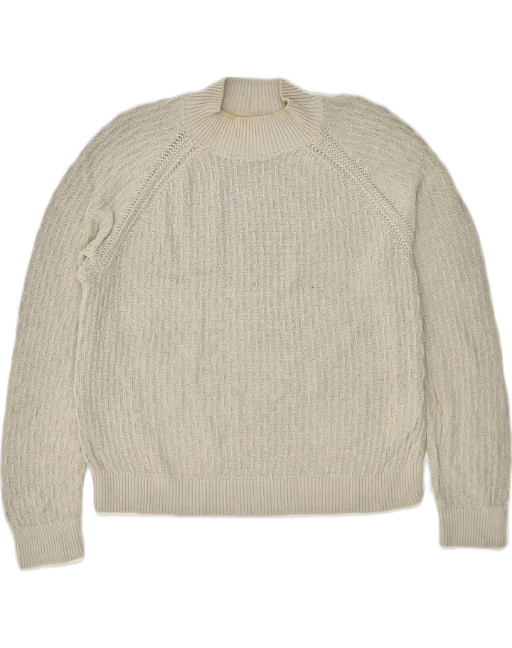 FAT FACE Womens Turtle Neck Jumper Sweater UK 20 2XL Grey Cotton | Vintage Fat Face | Thrift | Second-Hand Fat Face | Used Clothing | Messina Hembry 