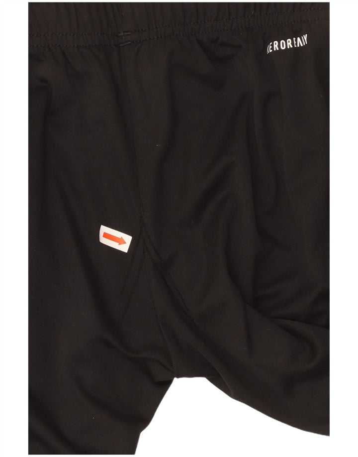 ADIDAS Boys Aeroready Sport Shorts 7-8 Years Black Polyester