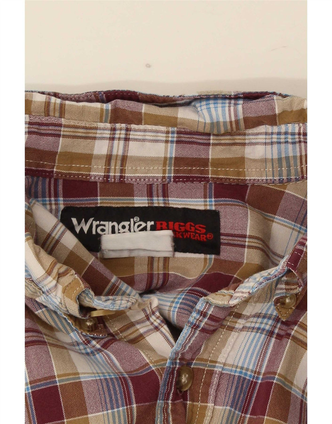 Camisa masculina Wrangler XL marrom xadrez