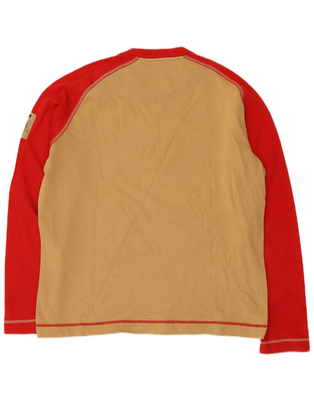 SERGIO TACCHINI Camiseta masculina Milano gráfica manga comprida grande bege