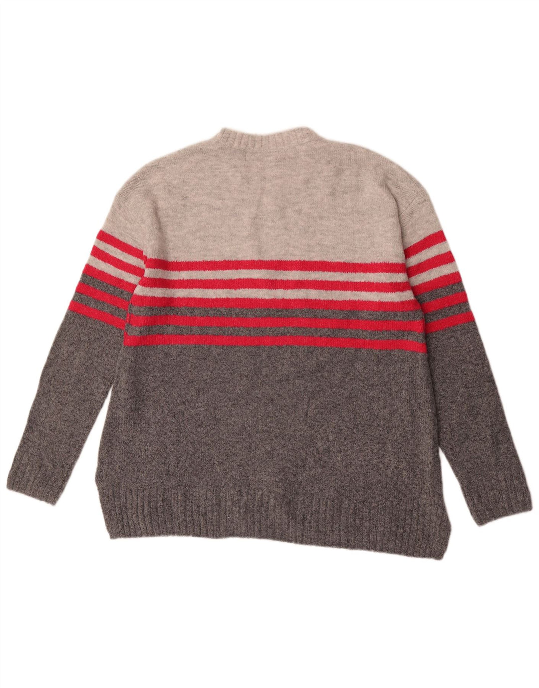 Suéter feminino Marks & Spencer com gola redonda Reino Unido 14 cinza médio