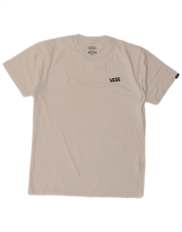 Camiseta Vans Masculina Classic Fit Top Pequeno Algodão Branco