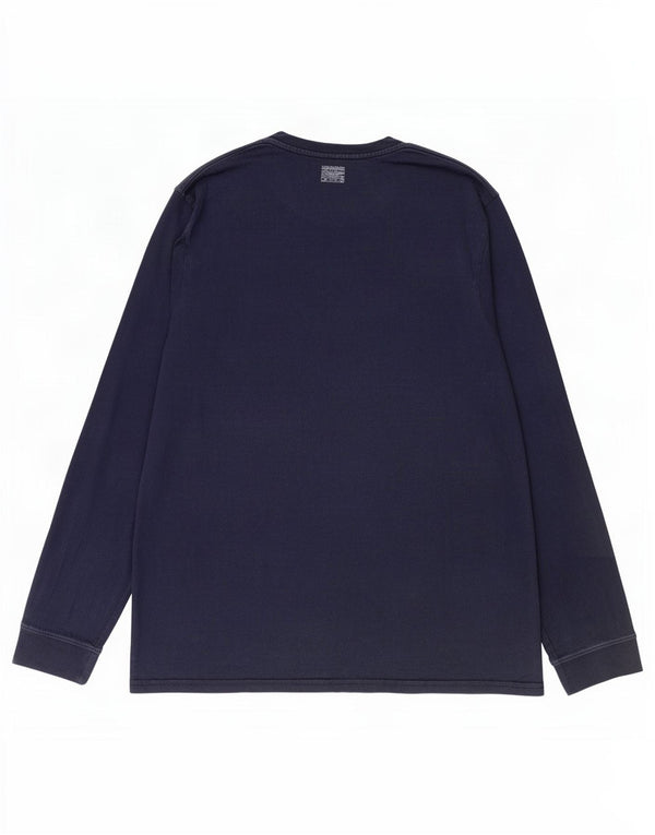 Top masculino Levi's manga comprida XL azul marinho algodão