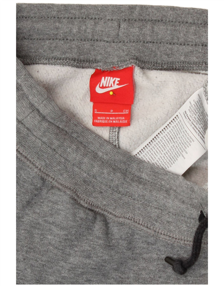 Calça de treino masculina Nike joggers pequeno algodão cinza