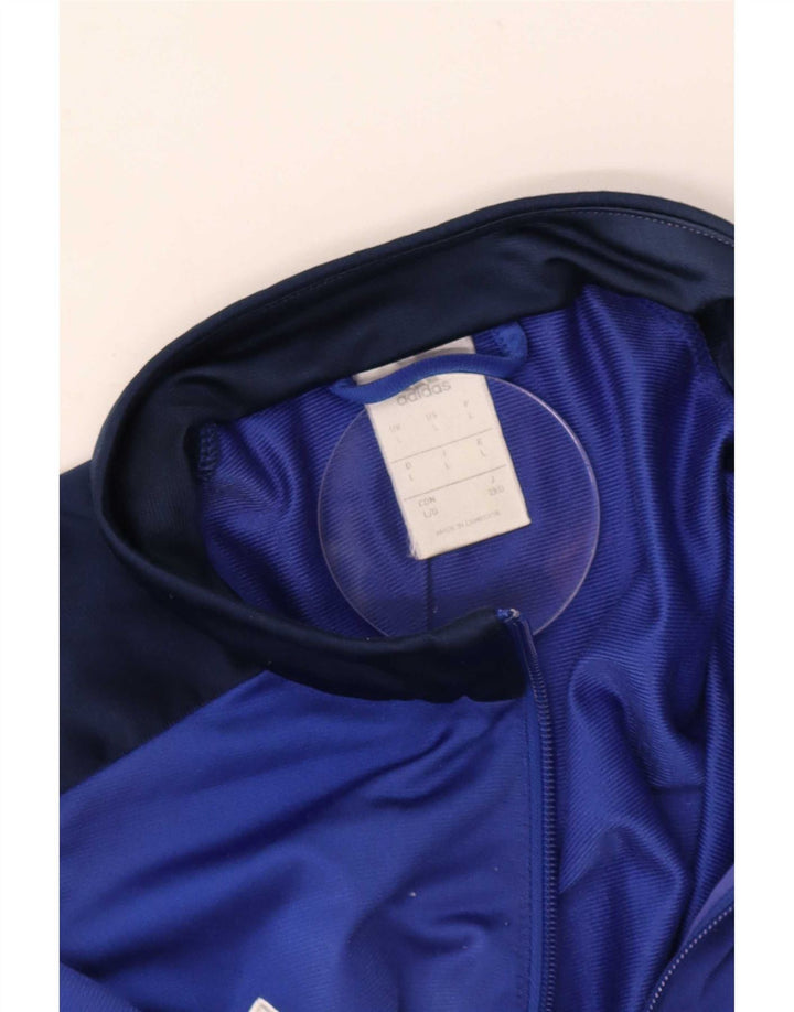 Adidas Mens Tracksuit Top Jacket Grande Azul Colorblock