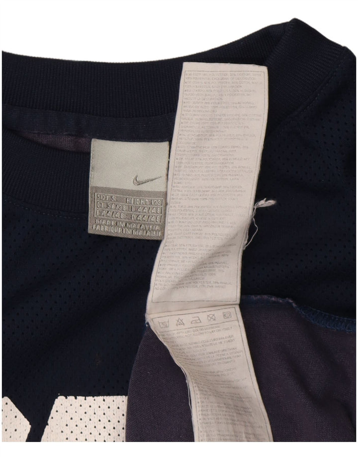 Top gráfico masculino Nike Cor72z manga comprida pequeno azul marinho poliéster