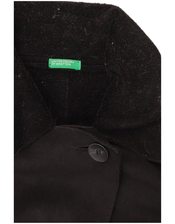 Sobretudo feminino Benetton UK 14 médio preto