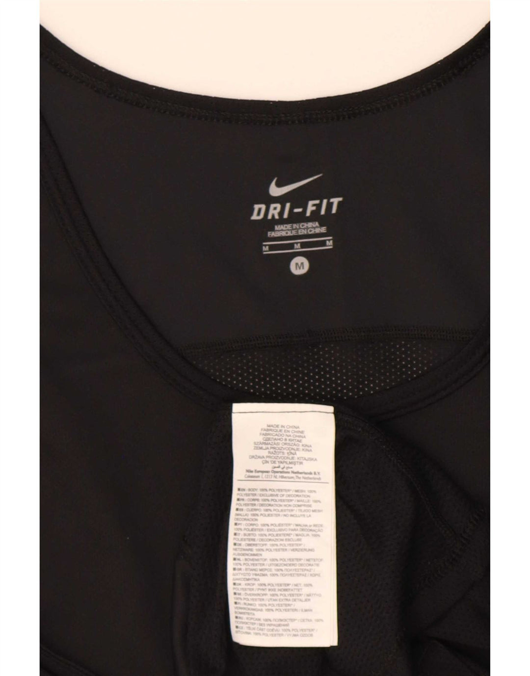Colete Nike Masculino Dri Fit Top Médio Poliéster Preto