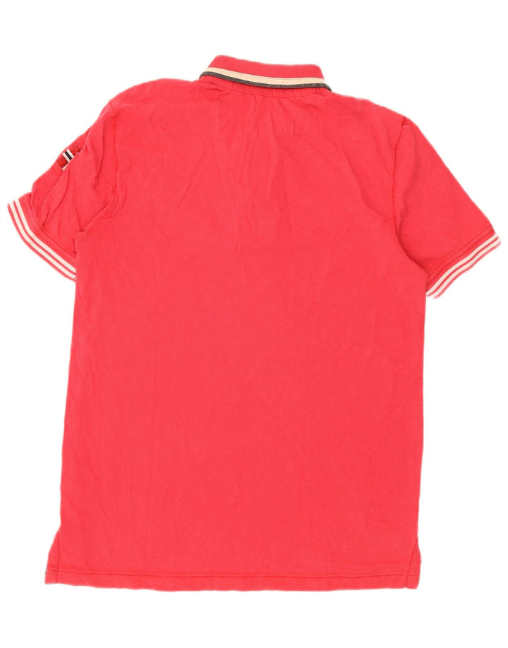 Camisa polo masculina Napapijri pequena vermelha