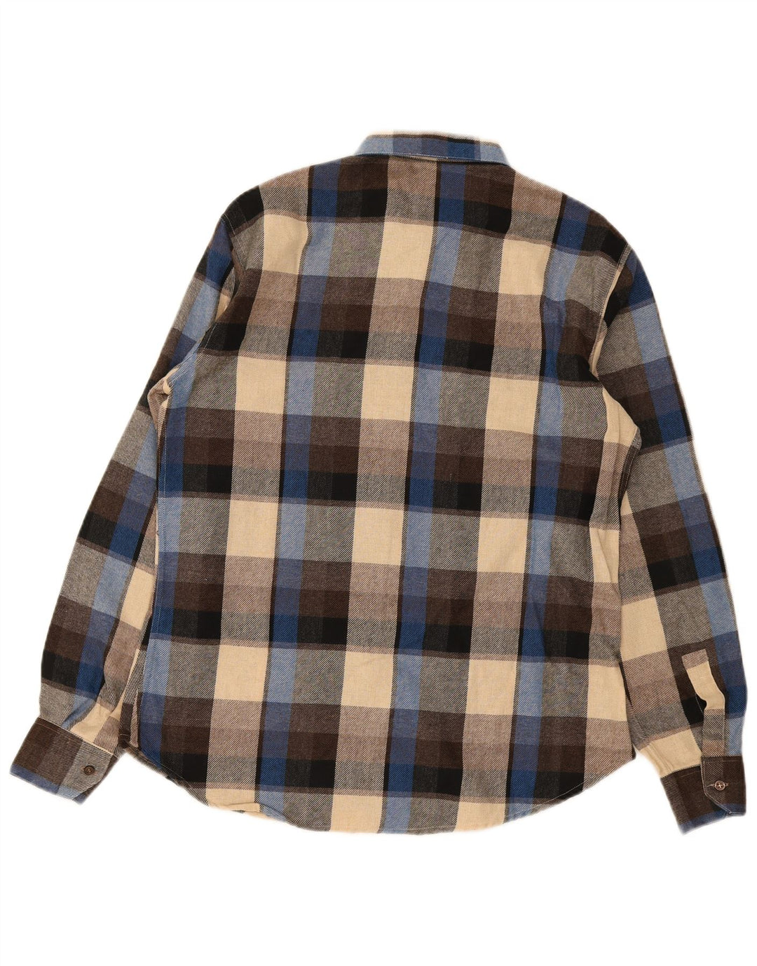 Camisa masculina de flanela Cervino tamanho 16 grande acrílico xadrez multicolorido