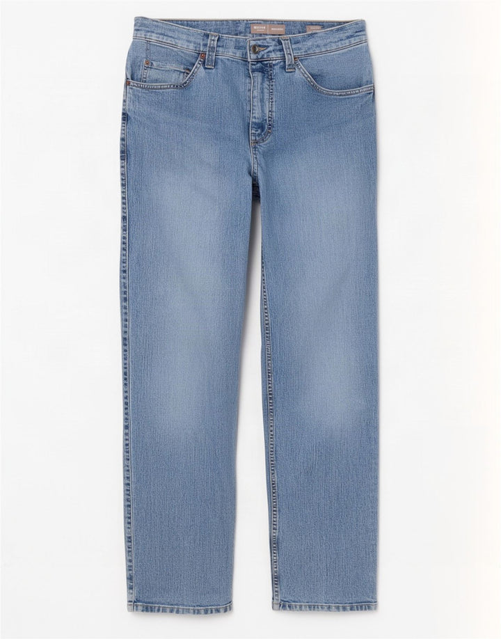Mustang Mens Tramper Straight Jeans W33 L32 Azul Algodão
