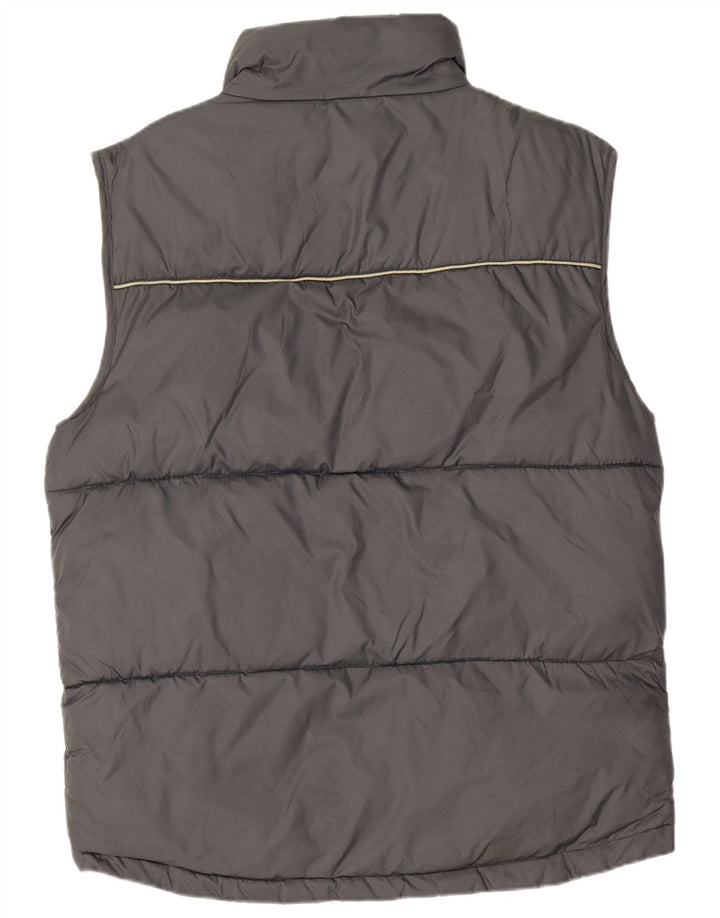Colete acolchoado masculino Jack & Jones UK 14 nylon cinza médio