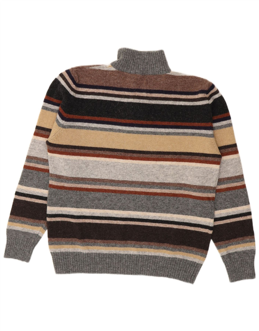 Suéter masculino Brooksfield com zíper e gola IT 50 médio listrado multicolorido