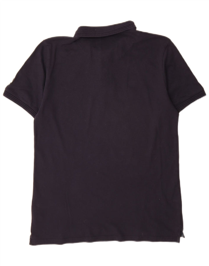 Camisa polo masculina Sundek de algodão azul marinho médio