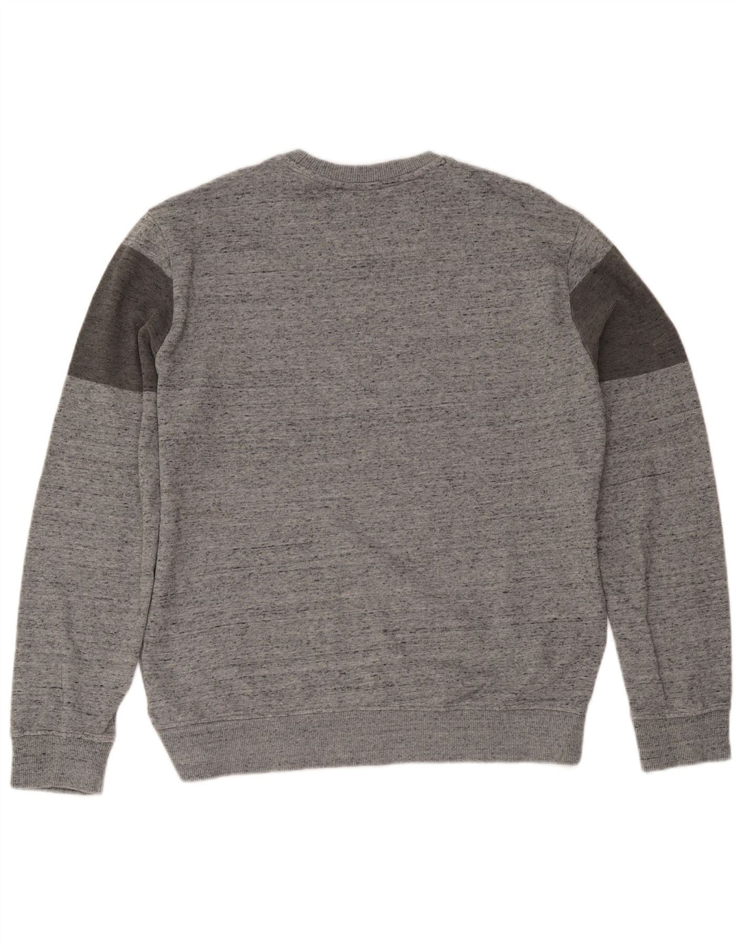 Suéter masculino Calvin Klein com gola redonda e gola redonda grande cinza manchado