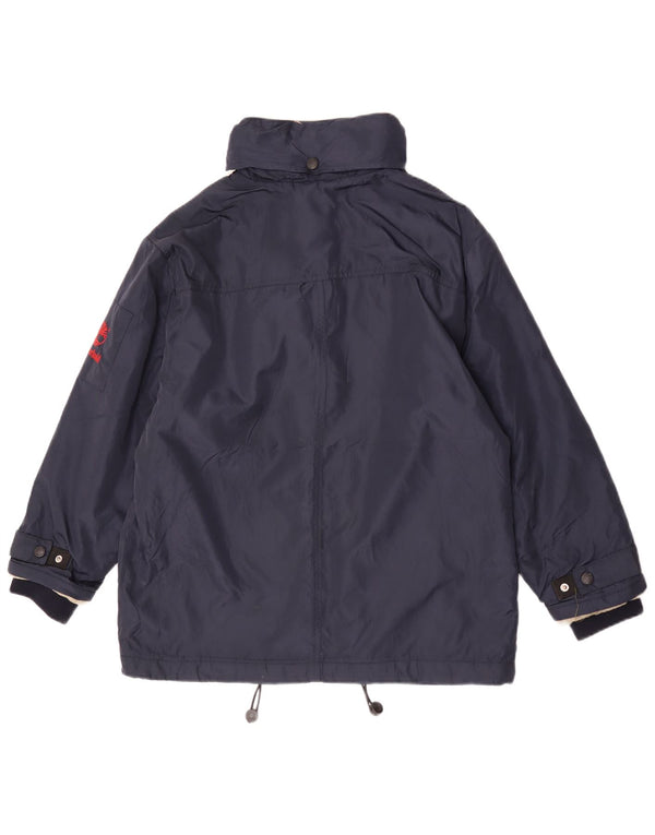 Jaqueta corta-vento com capuz para meninos Timberland 11-12 anos azul marinho poliamida