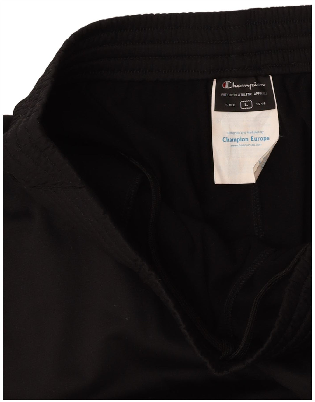 Calça de treino masculina CHAMPION grande poliéster preto