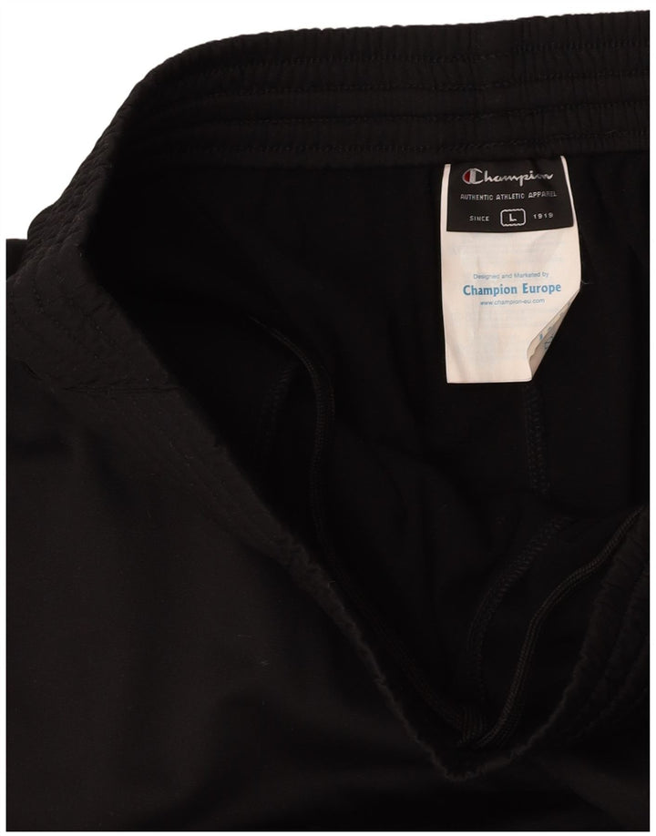 Calça de treino masculina CHAMPION grande poliéster preto