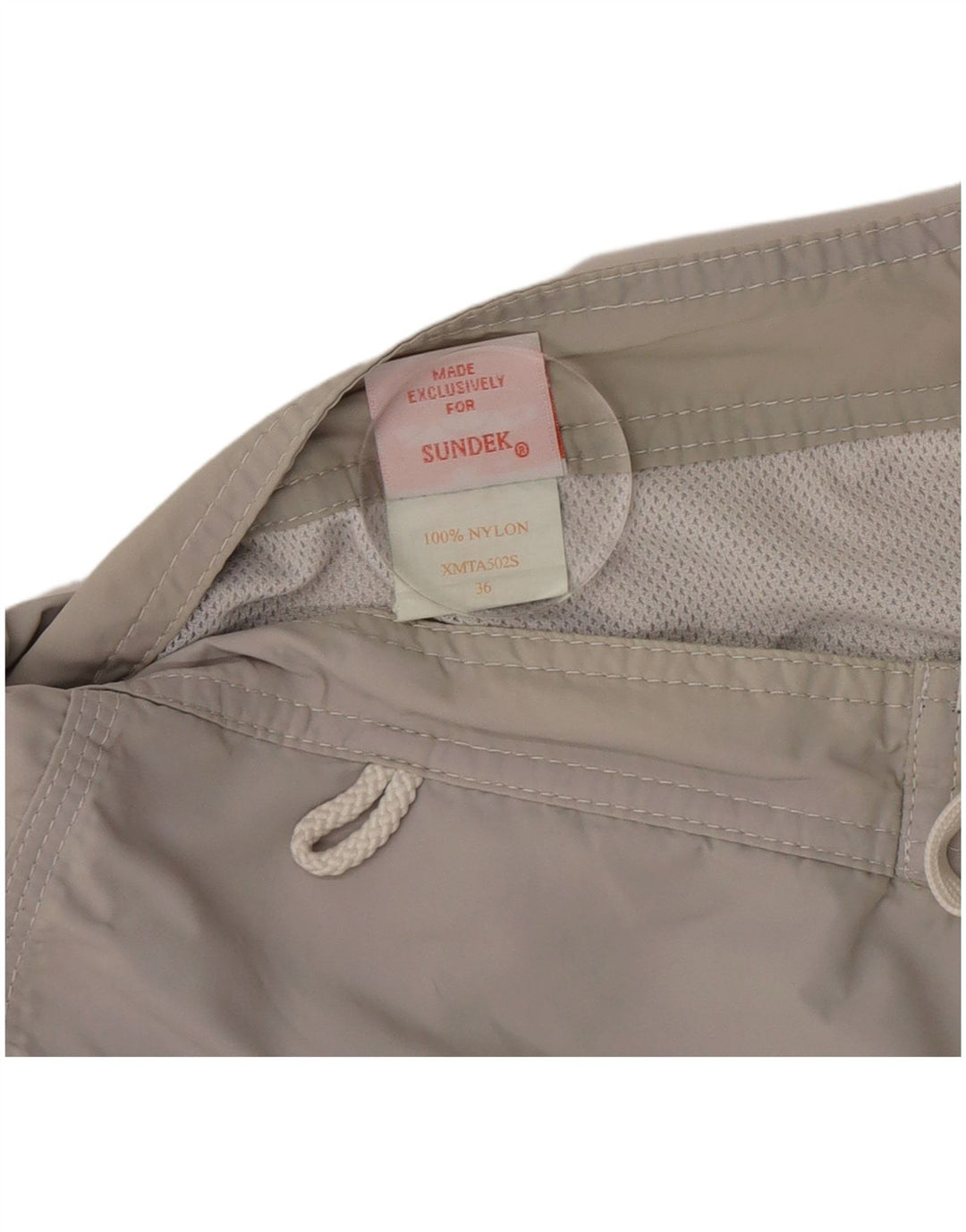 Shorts de natação masculino Sundek grande nylon listrado cinza