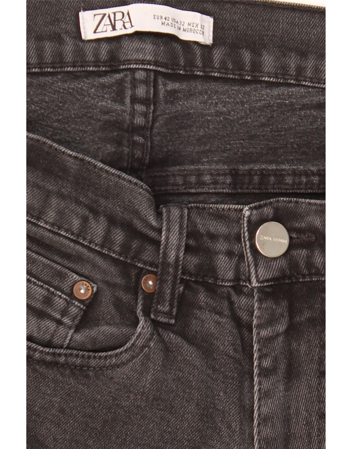 Zara Mens Slim Jeans EU 42 Grande W32 L30 Preto