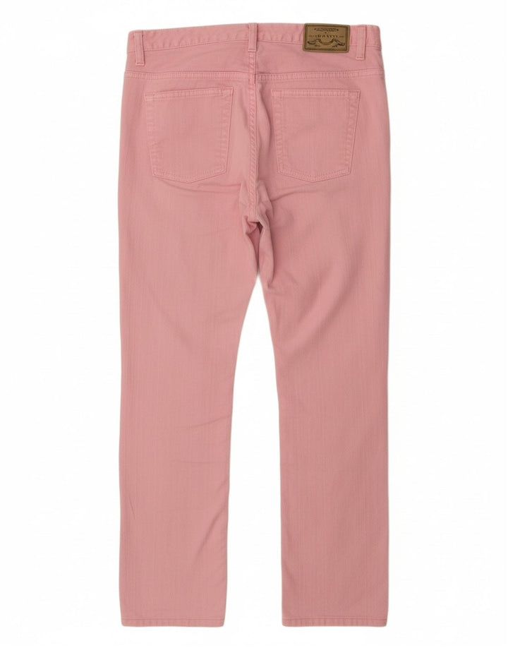 Calça feminina GANT Dawn Regular Fit reta casual W29 L32 algodão rosa
