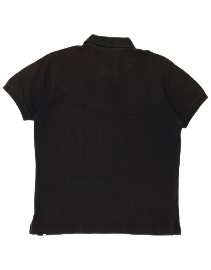 Camisa polo masculina MURPHY & NYE Chicago grande algodão preto