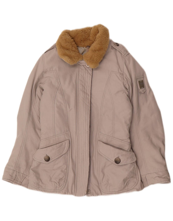Jaqueta acolchoada feminina Think Pink UK 12 polipropileno cinza médio