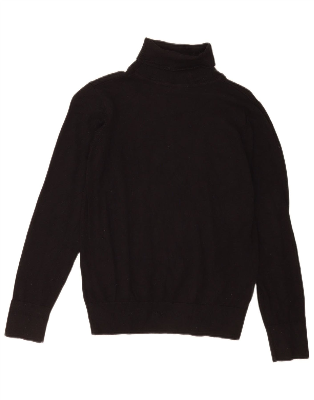 Suéter feminino Oasis com gola redonda e viscose preta pequena Reino Unido 10