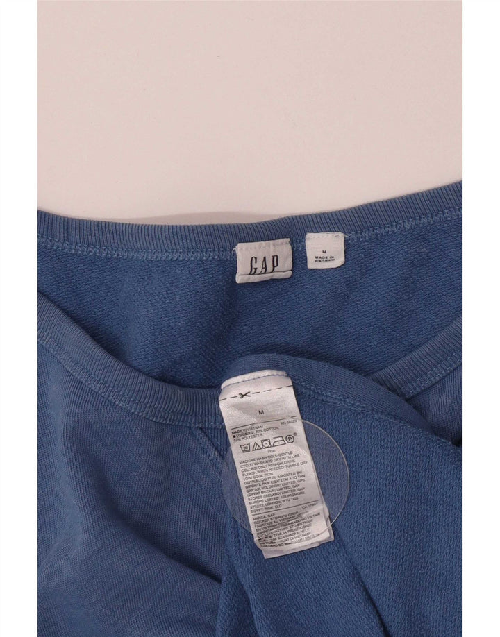 Gap moletom feminino jumper UK 14 algodão azul médio