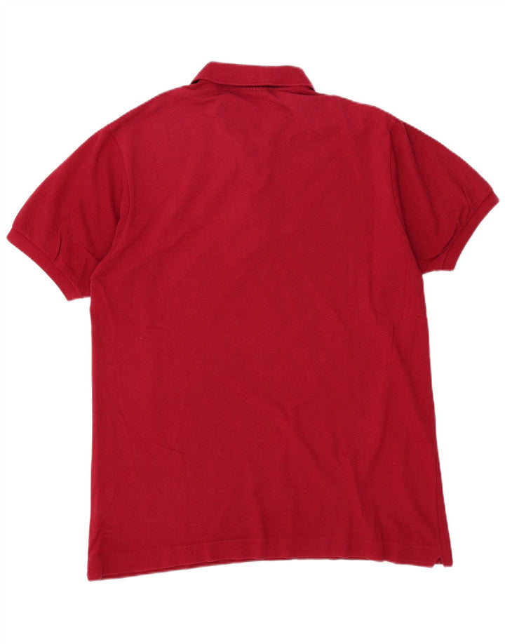 Camisa polo masculina Lacoste tamanho 5 grande algodão Borgonha