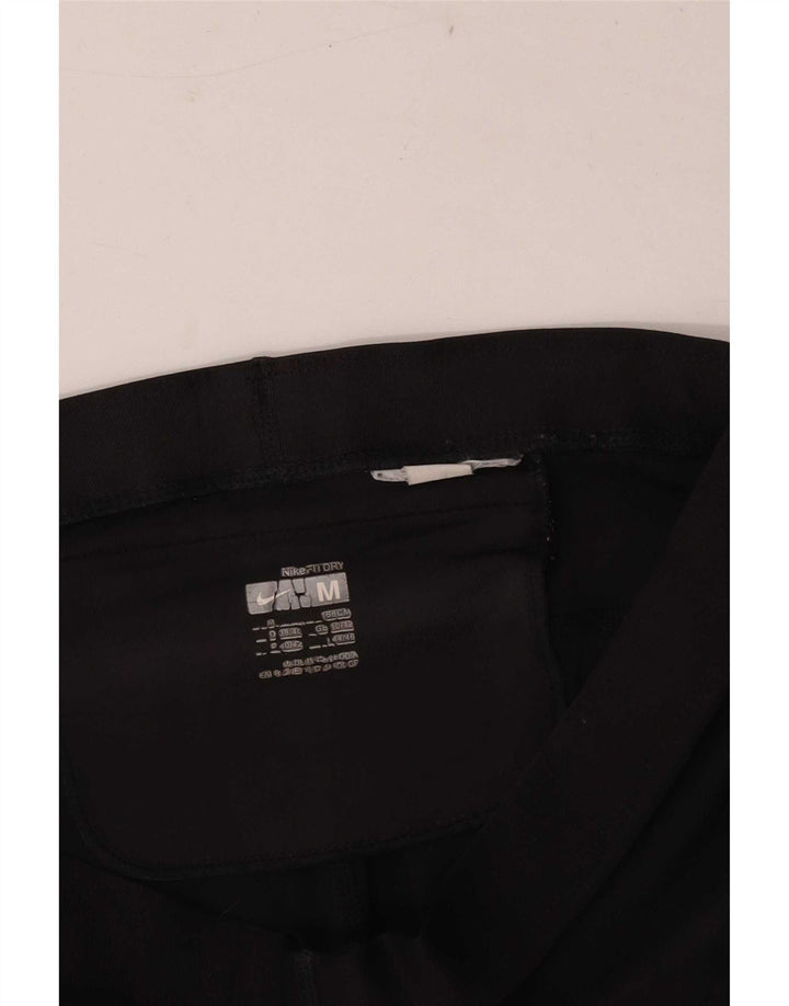 Nike Womens Capri Leggings UK 10-12 Médio Preto Poliéster
